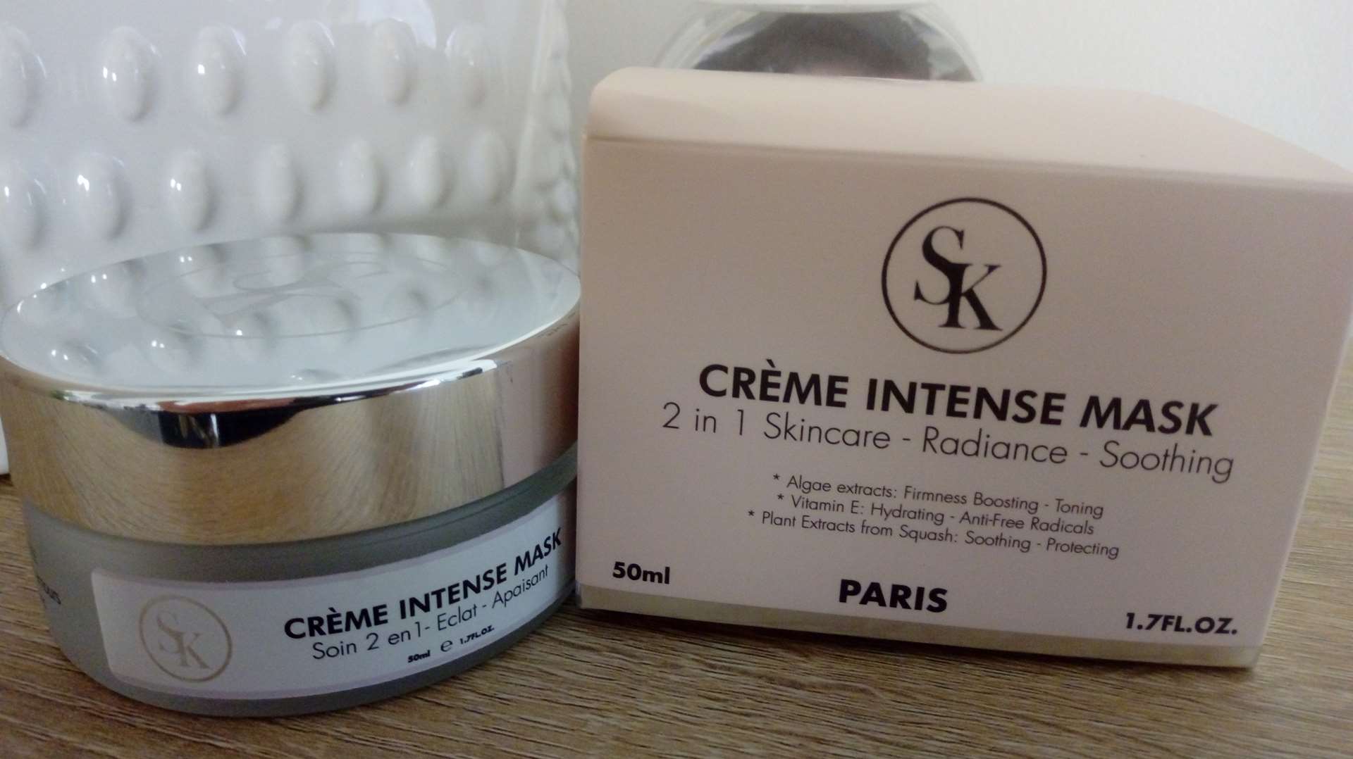 Découverte de la crème intense mask Skin Elysées Paris UNE MINUTE DE